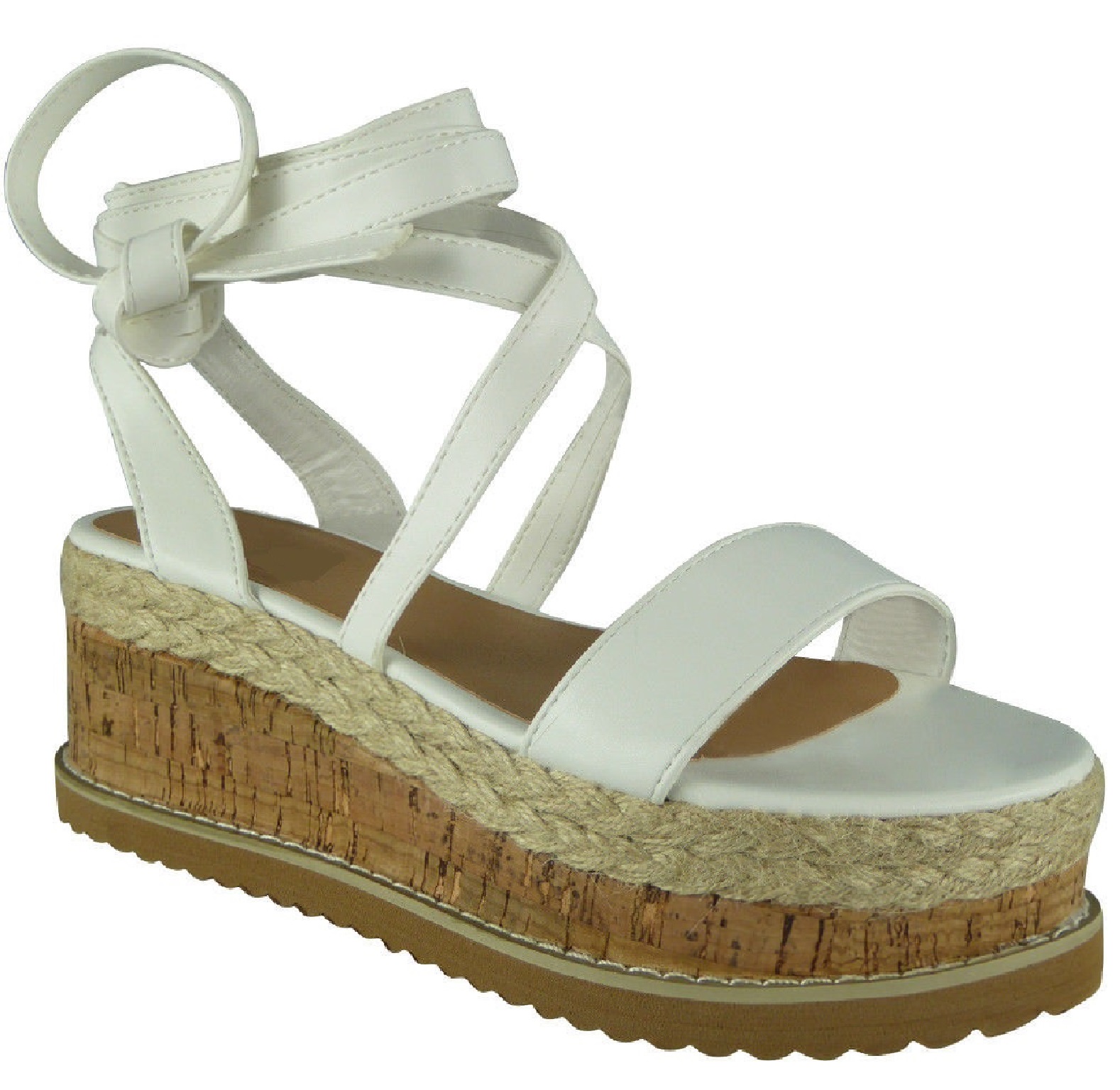 lace tie up flats